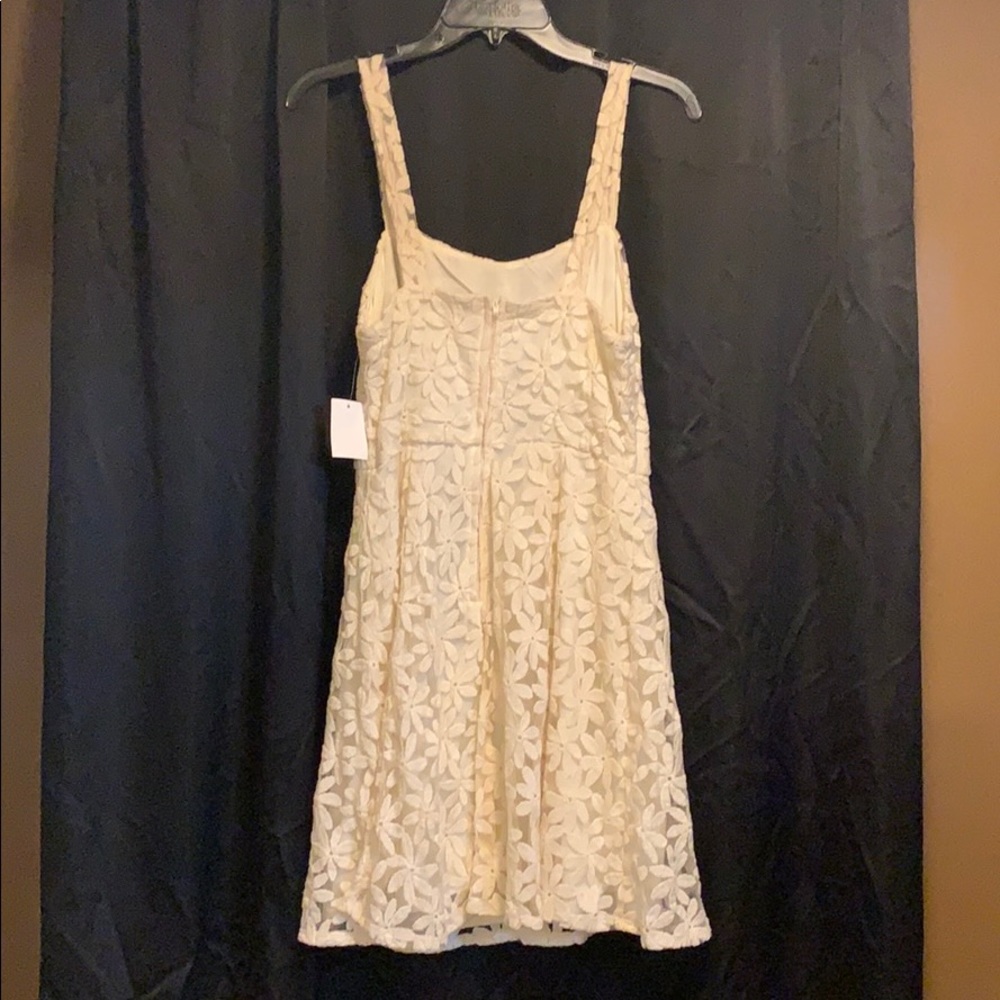 Off white flower patterned dress